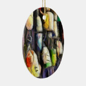 kerstversiering Vist Keramisch Ornament (Rechts)