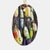 kerstversiering Vist Keramisch Ornament (Links)