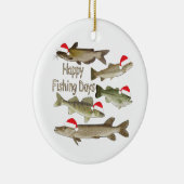 kerstversiering, visvangst, visschenkingen keramisch ornament (Rechts)