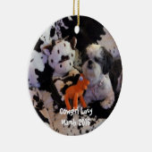 kerstversiering Voeg foto toe Keramisch Ornament (Rechts)