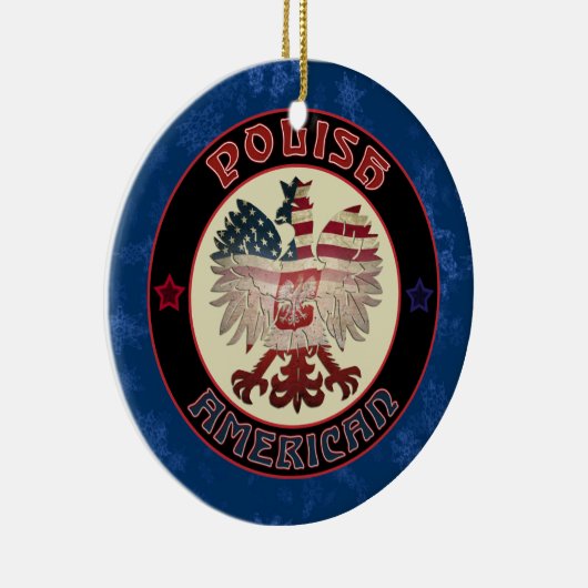 kerstversiering voor arend kerstfeest in Polen Keramisch Ornament (Rechts)