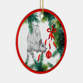 kerstversiering voor baby keramisch ornament (Rechts)