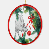 kerstversiering voor baby keramisch ornament (Links)