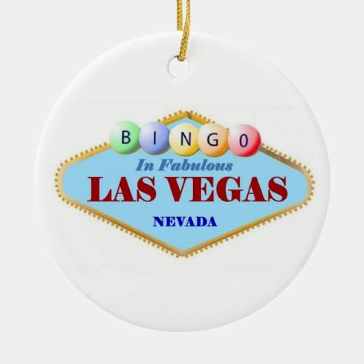 kerstversiering voor Bingo Player Keramisch Ornament (Voorkant)