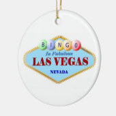 kerstversiering voor Bingo Player Keramisch Ornament (Links)