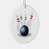 kerstversiering voor Bowling Keramisch Ornament (Rechts)