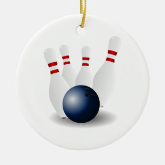 kerstversiering voor Bowling Keramisch Ornament