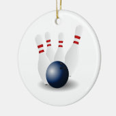 kerstversiering voor Bowling Keramisch Ornament (Links)