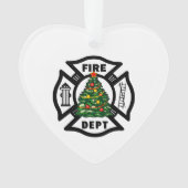 kerstversiering voor brandweermannen ornament (voorkant)
