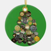 kerstversiering voor Button Collectors Keramisch Ornament (Voorkant)