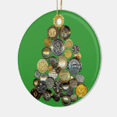 kerstversiering voor Button Collectors Keramisch Ornament (Links)