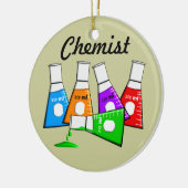 kerstversiering voor chemicus Beekers Keramisch Ornament (Links)