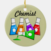 kerstversiering voor chemicus Beekers Keramisch Ornament (Achterkant)