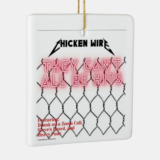 Kerstversiering voor Chicken Wire Keramisch Ornament (Rechts)