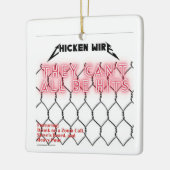 Kerstversiering voor Chicken Wire Keramisch Ornament (Links)