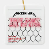 Kerstversiering voor Chicken Wire Keramisch Ornament (Voorkant)