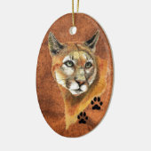 Kerstversiering voor Cougar Keramisch Ornament (Links)