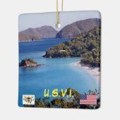 kerstversiering voor de Amerikaanse Maagdeneilande Keramisch Ornament (Links)