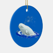 kerstversiering voor de Beluga Whale Keramisch Ornament (Rechts)