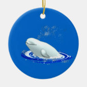 kerstversiering voor de Beluga Whale Keramisch Ornament (Voorkant)