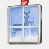  kerstversiering voor de familie Deer Metalen Ornament (Links)