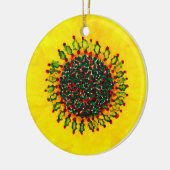 kerstversiering voor de feestdag keramisch ornament (Links)