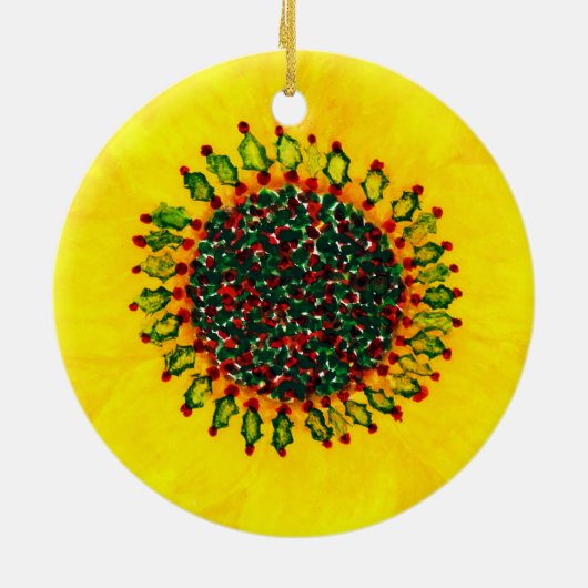 kerstversiering voor de feestdag keramisch ornament (Achterkant)