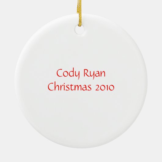 Kerstversiering voor de Giraffe van kinderen Keramisch Ornament (Achterkant)