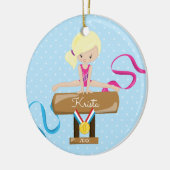 kerstversiering voor de Gymnast Gymnastics Keramisch Ornament (Links)