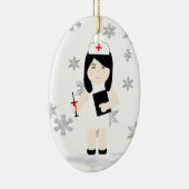 kerstversiering voor de luie zuster 3 keramisch ornament (Rechts)