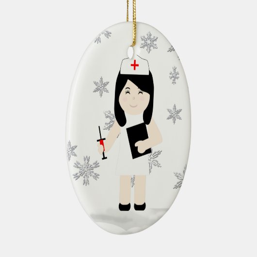 kerstversiering voor de luie zuster 3 keramisch ornament (Rechts)