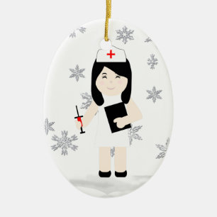 kerstversiering voor de luie zuster 3 keramisch ornament