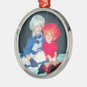 kerstversiering voor de Miser Brothers Metalen Ornament (Links)