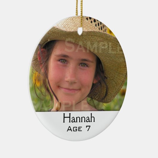 kerstversiering voor de multi-fotoserie keramisch ornament (Rechts)