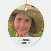 kerstversiering voor de multi-fotoserie keramisch ornament (Links)