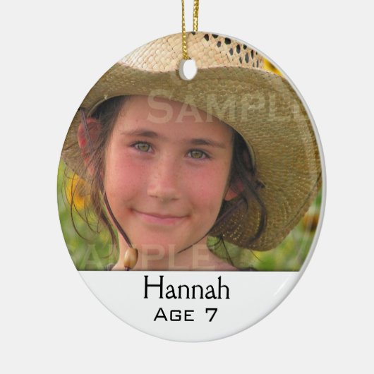 kerstversiering voor de multi-fotoserie keramisch ornament (Links)