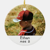 kerstversiering voor de multi-fotoserie keramisch ornament (Achterkant)