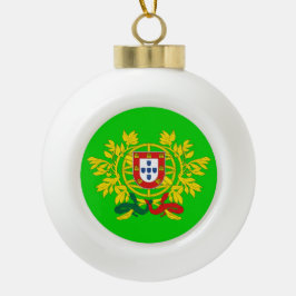 kerstversiering voor de Ronde van Portugal Crest Keramische Bal Ornament