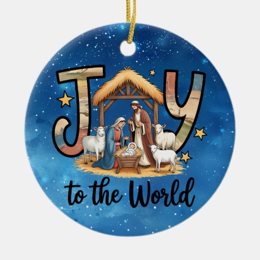 Kerstversiering voor de Wereld Keramisch Ornament (Voorkant)