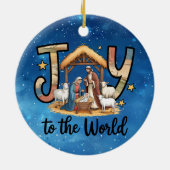 Kerstversiering voor de Wereld Keramisch Ornament (Achterkant)