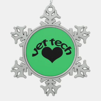 kerstversiering voor dierenarts eenvoudig tin sneeuwvlok ornament