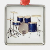 KERSTVERSIERING VOOR DRUMMER METALEN ORNAMENT (Voorkant)