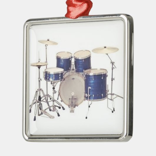KERSTVERSIERING VOOR DRUMMER METALEN ORNAMENT (Links)