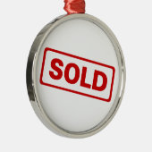 kerstversiering voor Estate Agent Metalen Ornament (Rechts)