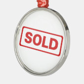 kerstversiering voor Estate Agent Metalen Ornament (Links)