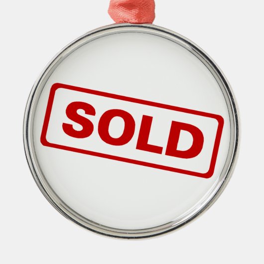 kerstversiering voor Estate Agent Metalen Ornament (Voorkant)