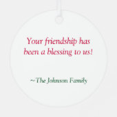 kerstversiering voor feestdag metalen ornament (Achterkant)