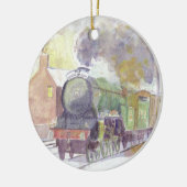 kerstversiering voor Flying Scotsman Keramisch Ornament (Links)