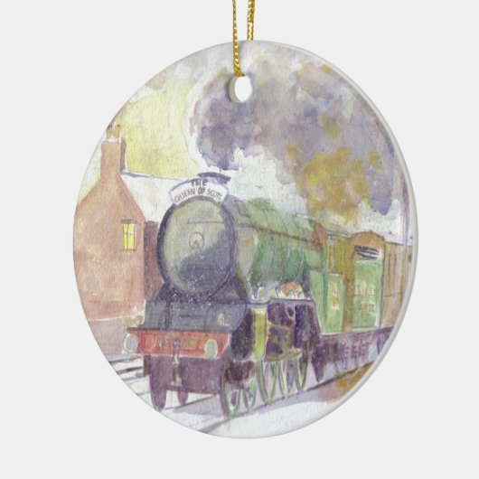 kerstversiering voor Flying Scotsman Keramisch Ornament (Links)