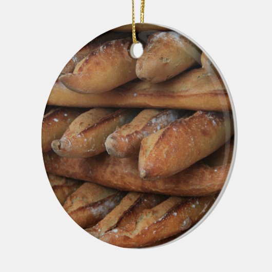 kerstversiering voor Frans brood Keramisch Ornament (Links)